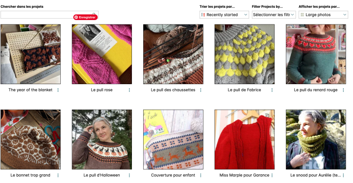 Ravelry ma vie rockmantisée